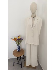 VESTE ENSEMBLE ÉCRU