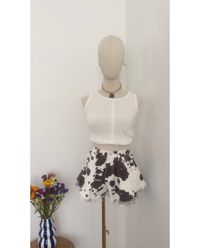 SHORT EN JEAN VACHE