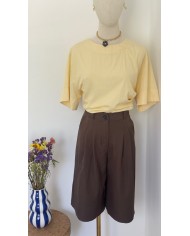 T-SHIRT ENSEMBLE JAUNE BEURRE