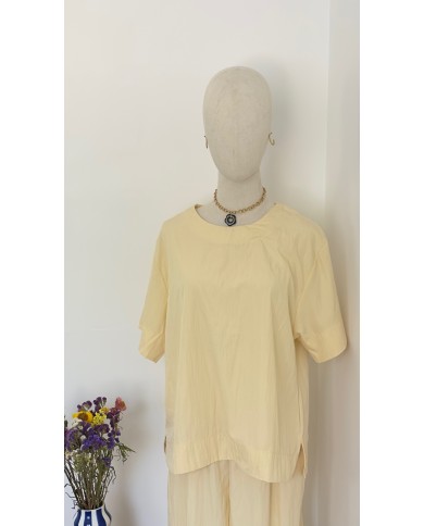 T-SHIRT ENSEMBLE JAUNE BEURRE