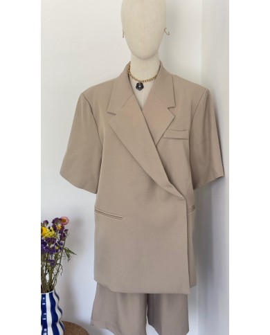 VESTE ENSEMBLE TAUPE