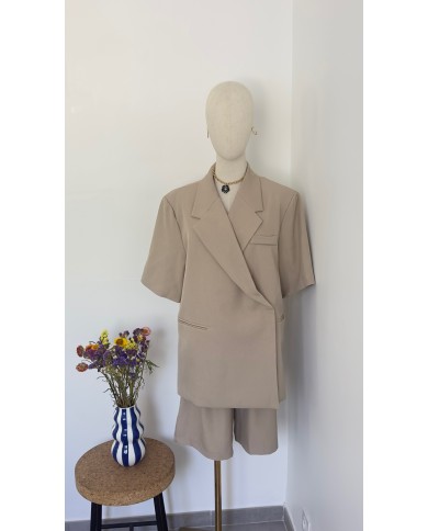 VESTE ENSEMBLE TAUPE