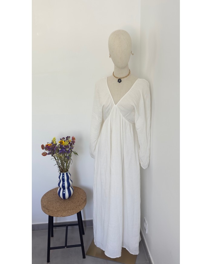 ROBE BOHÈME GAZE DE COTON