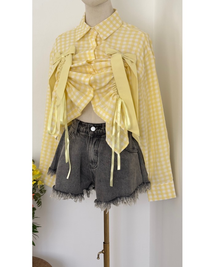 SHORT PAPILLON GRIS