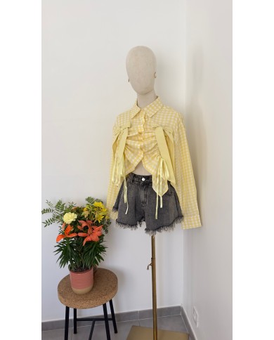 CHEMISE VICHY JAUNE