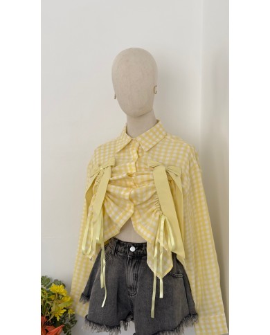 CHEMISE VICHY JAUNE