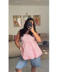 CHEMISE CROP BEIGE