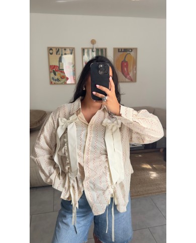 CHEMISE CROP BEIGE