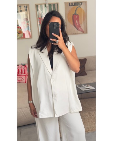 BLAZER ENSEMBLE WHITE