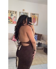 ROBE MOCHA DENTELLE