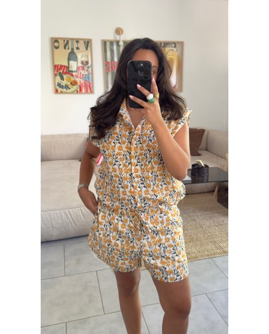 BLOUSE ENSEMBLE JAUNE