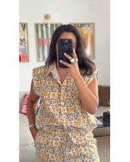 BLOUSE ENSEMBLE JAUNE