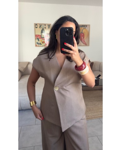 VESTE ENSEMBLE ELIE TAUPE