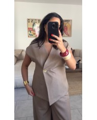VESTE ENSEMBLE ELIE TAUPE