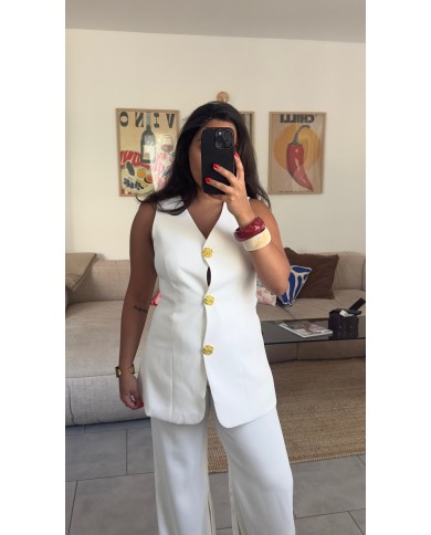 VESTE ENSEMBLE BLANC