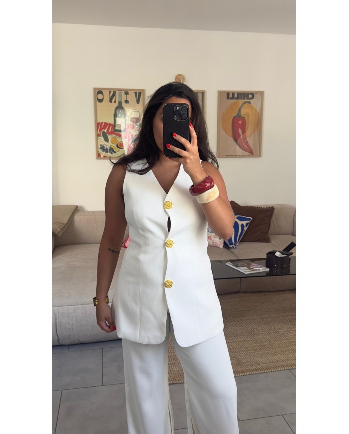 VESTE ENSEMBLE BLANC