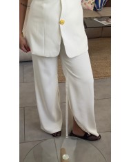PANTALON ENSEMBLE BLANC