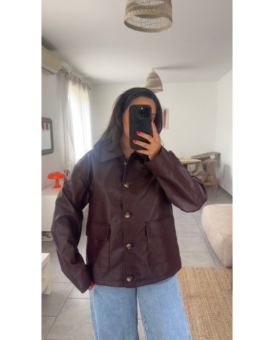 SIMILI CUIR BORDEAUX