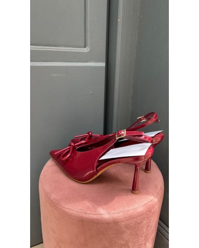 ESCARPINS NOEUD BORDEAUX