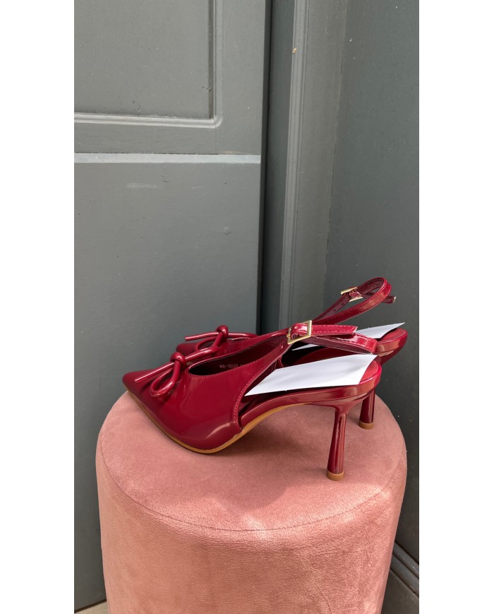 ESCARPINS NOEUD BORDEAUX