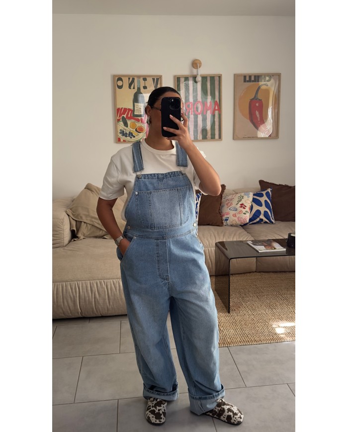 SALOPETTE OVERSIZE EN JEAN