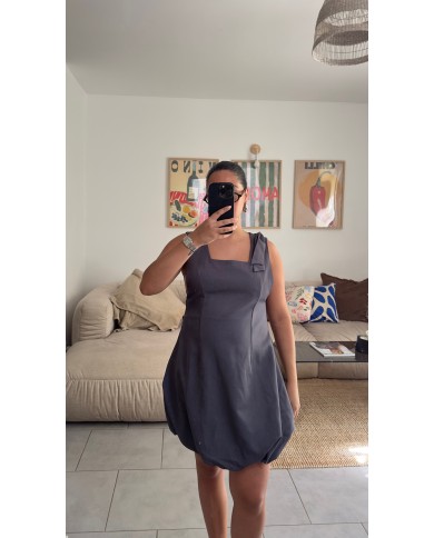 ROBE BALLON GRIS
