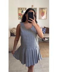 BLAZER À CARREAUX GRIS