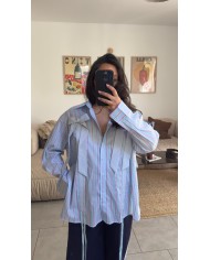 BLAZER À CARREAUX GRIS