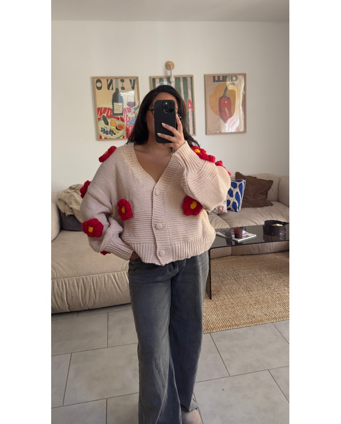 GILET FLOWER