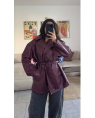 CARDIGAN FLEUR BORDEAUX