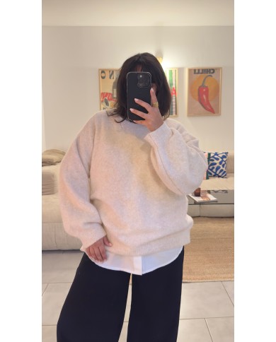 PULL ALINE ECRU