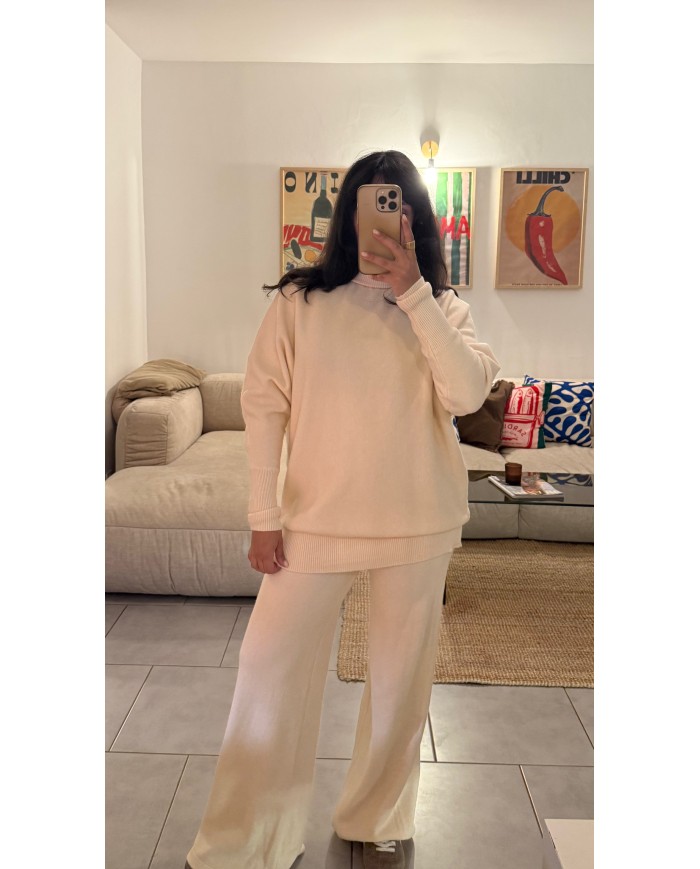 PANTALON ENSEMBLE MARIE ECRU