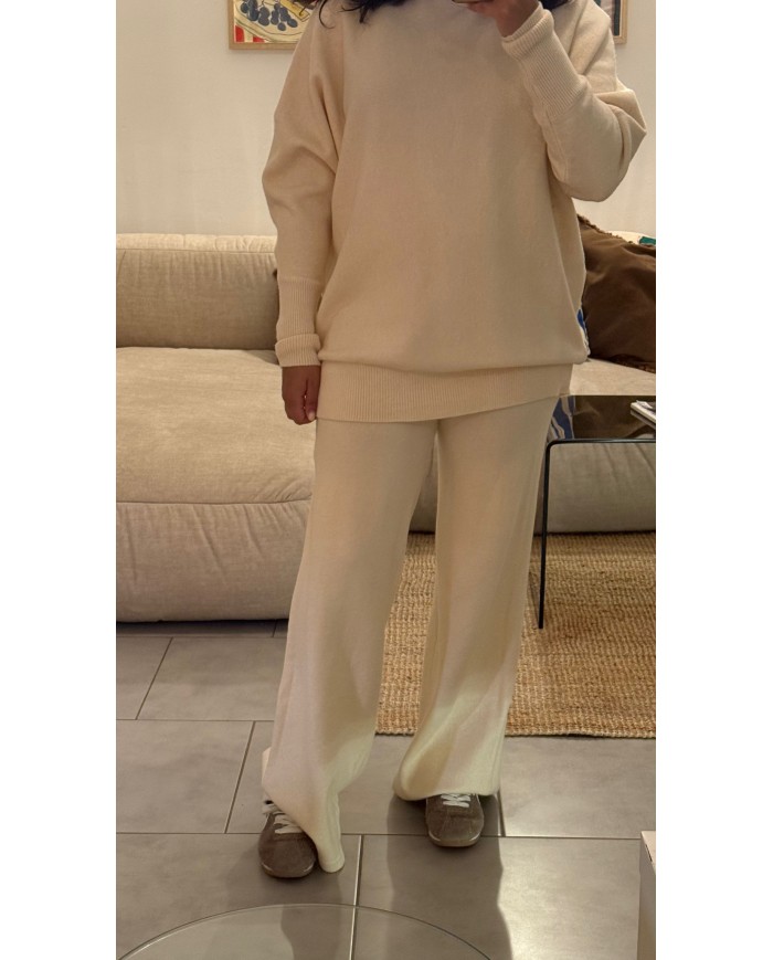 PANTALON ENSEMBLE MARIE ECRU