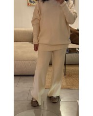 PANTALON ENSEMBLE MARIE ECRU