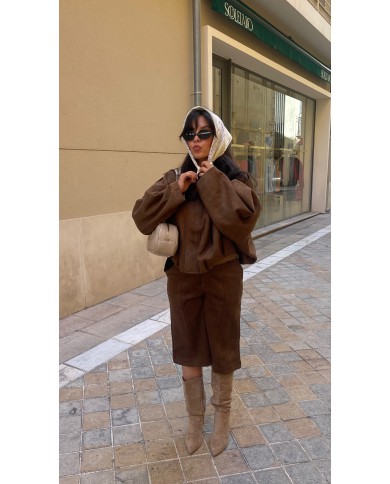 BERMUDA ENSEMBLE CHOCO