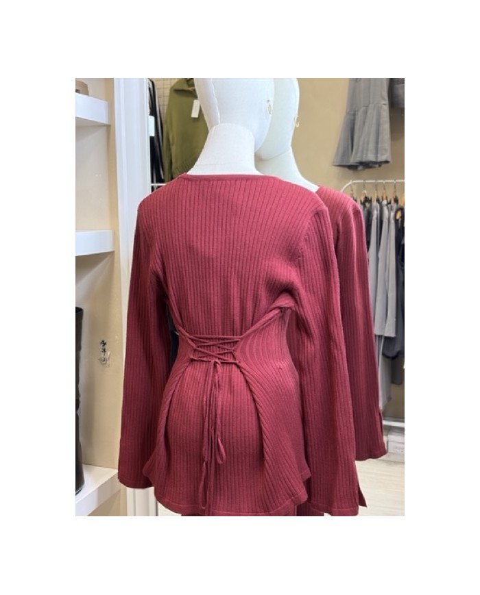 PULL ENSEMBLE BORDEAU