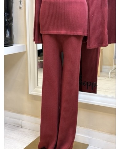 PANTALON ENSEMBLE BORDEAU