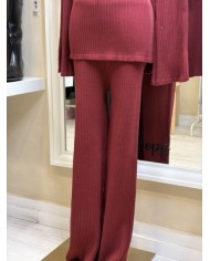 PANTALON ENSEMBLE BORDEAU