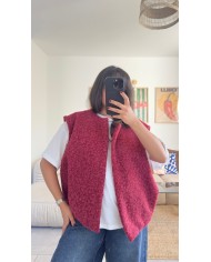 VESTE SANS MANCHE JAUNE BEURRE