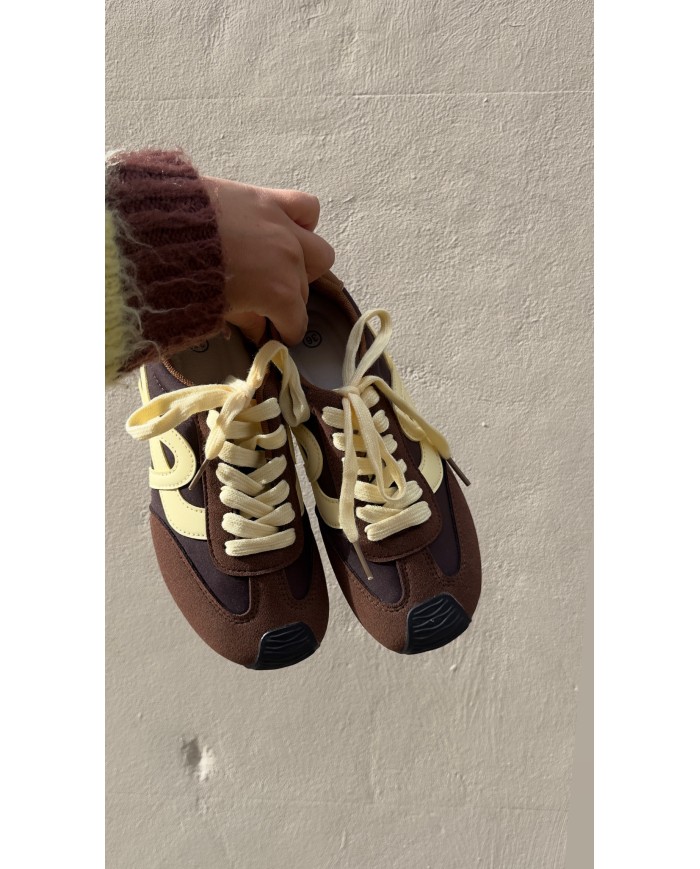 BASKET CHOCO ET JAUNE