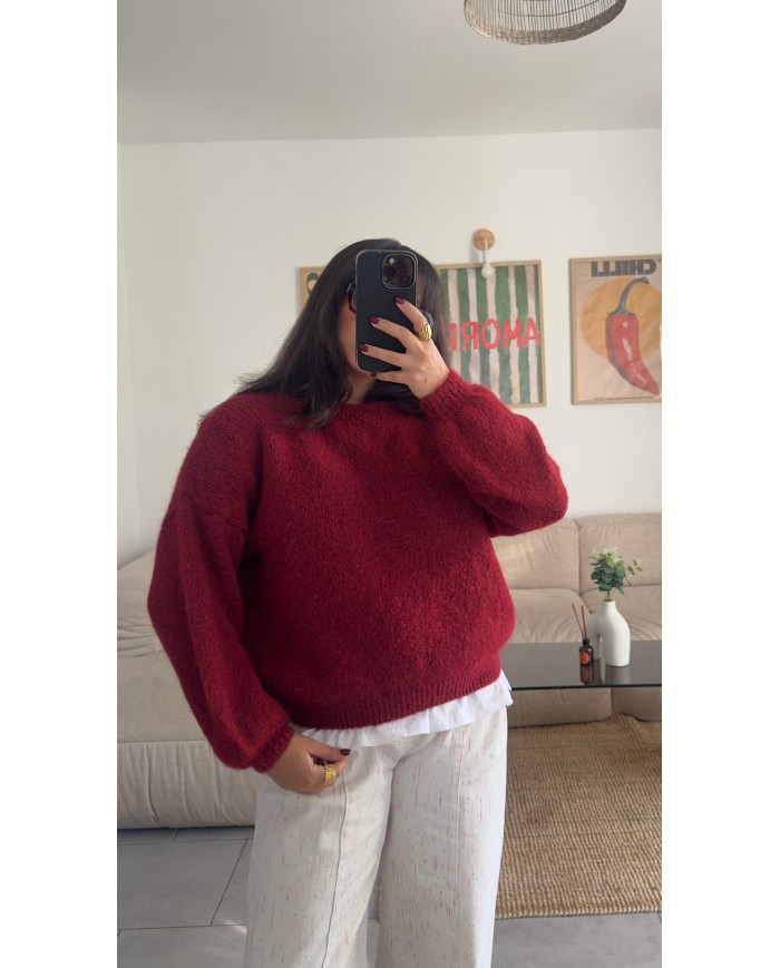 PULL BORDEAUX