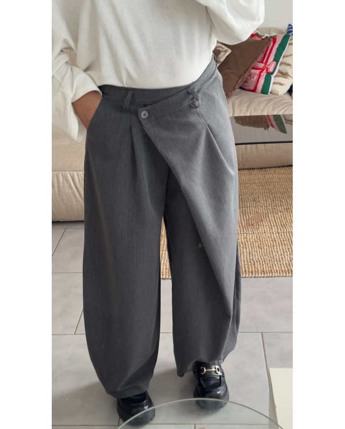 PANTALON BARREL GRIS