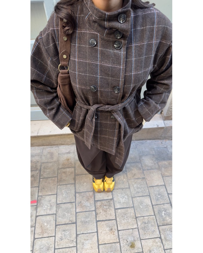 TRENCH COURT "LAINE" CHOCO