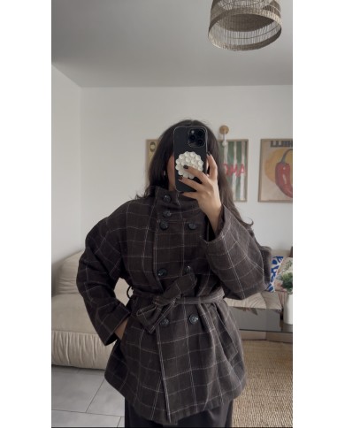 TRENCH COURT "LAINE" CHOCO