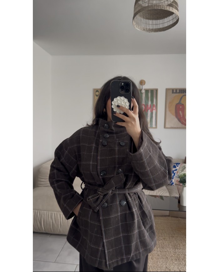 TRENCH COURT "LAINE" CHOCO