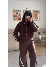 VESTE JOGGING CHOCO