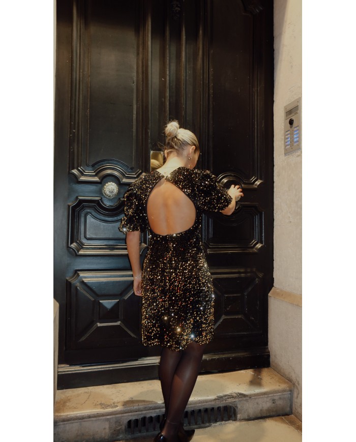 ROBE SEQUIN DORÉ