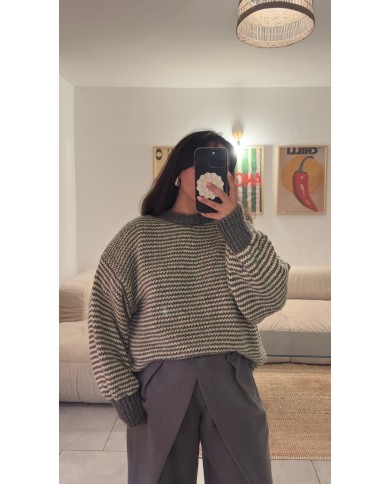 PULL LOUNA GRIS