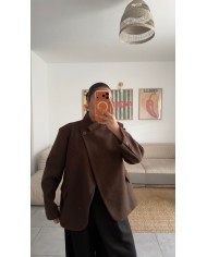 BLAZER LAINE COL MAO CHOCO