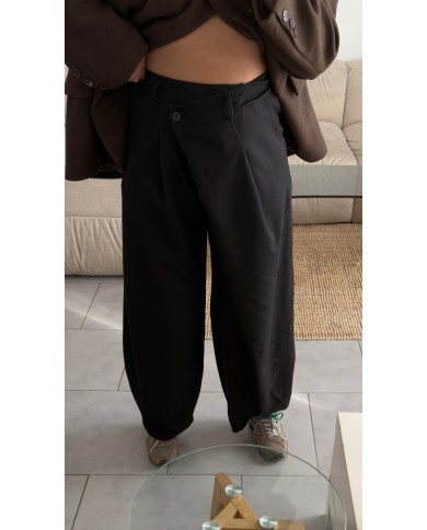 PANTALON BARREL NOIR